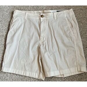 Vineyard Vines Mens 30 Chino Shorts Off White Stretch Cotton 7 Inseam